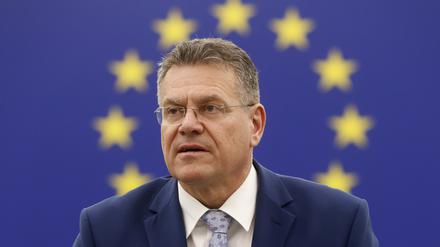 Der Handelskommissar der EU: Maros Sefcovic. 