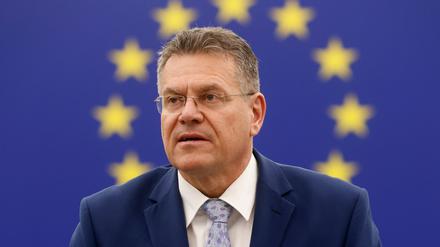 EU-Handelskommissar Maros Sefcovic sucht nach einer Einigung im Zollstreit mit den USA.