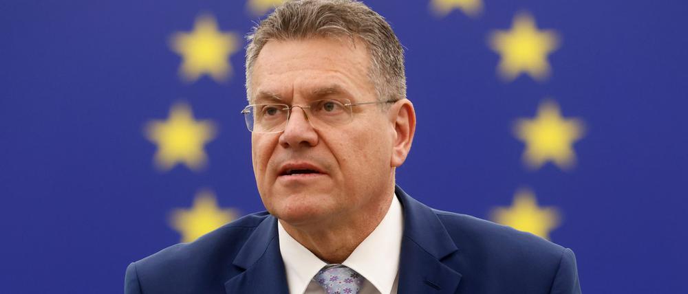 EU-Handelskommissar Maros Sefcovic sucht nach einer Einigung im Zollstreit mit den USA.