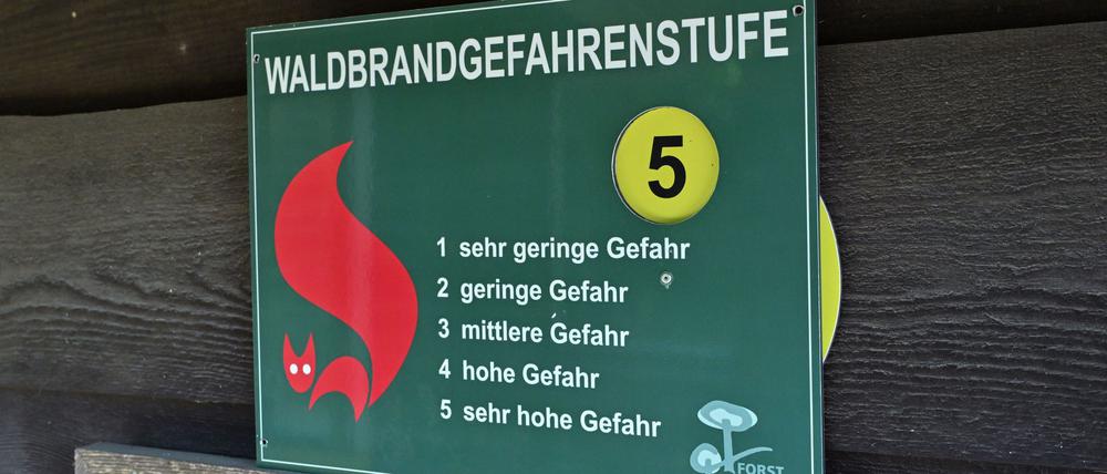 Die höchste Gefahrenstufe 5 ist in großen Teilen Brandenburgs erreicht. (Archivbild) 