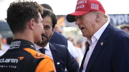 2024 besuchte Donald Trump das Rennen in Miami. Kommt er diesmal auch wieder vorbei?