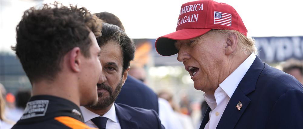 2024 besuchte Donald Trump das Rennen in Miami. Kommt er diesmal auch wieder vorbei?