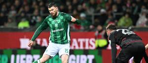 Bei Werders 4:1 im Hinspiel gegen Union wurde Burke eingewechselt. Inzwischen haben sich seine Einsatzzeiten deutlich verlängert.