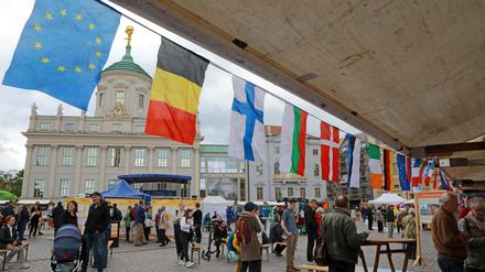 Europafest auf dem Alten Markt in Potsdam