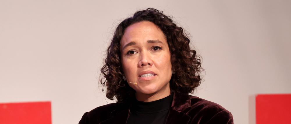 Nicole Büttner auf einer Podiumsdiskussion in der TU Berlin (Archivbild).