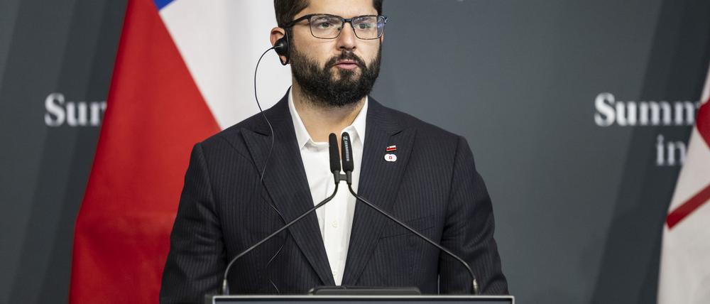 Chiles Präsident Gabriel Boric rief die Menschen auf, Küstengebiete in der betroffenen Region zu verlassen. (Archivbild)