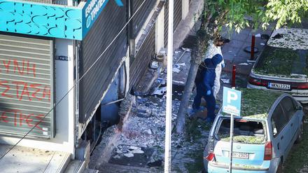Missglückter mutmaßlicher Geldraub - Bombenexplosion in Thessaloniki
