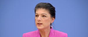 Sahra Wagenknecht, Parteivorsitzende vom Bündnis Sahra Wagenknecht (BSW), spricht im Haus der Bundespressekonferenz auf einer Pressekonferenz (Archivbild).