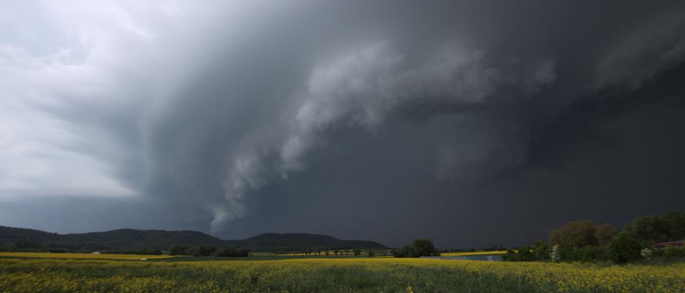 Ein Unwetter zog über mehrere Bundesländer.