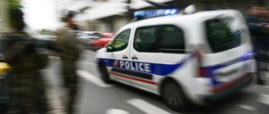 Ein Polizeiauto in Frankreich.