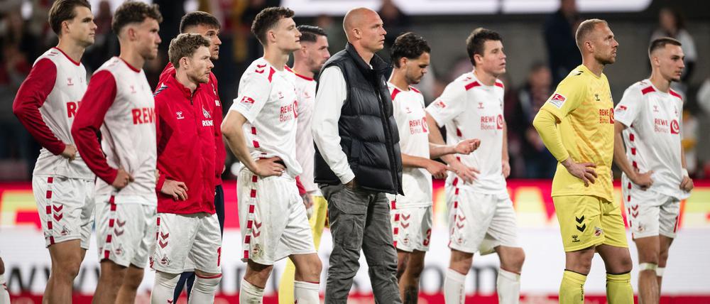 Trübe Stimmung beim 1. FC Köln nach dem Unentschieden gegen Regensburg. 