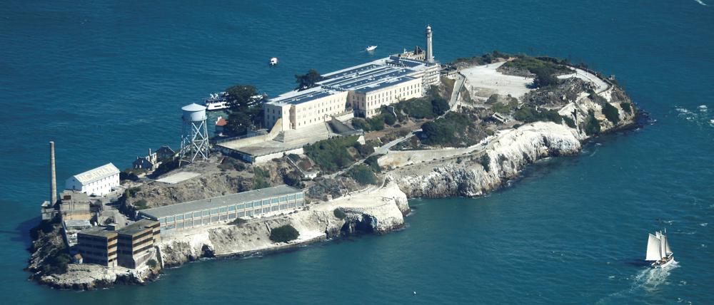 Die Gefängnisinsel Alcatraz in der Bucht von San Francisco.