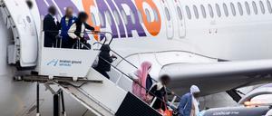 Im April wurden über das Resettlement-Programm Flüchtlinge aus Kairo per Flugzeug nach Hannover gebracht (Archivbild).