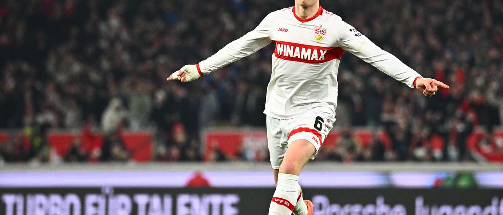 Angelo Stiller soll beim FC Liverpool auf der Liste stehen.