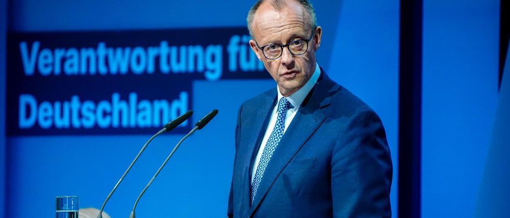 CDU-Chef Friedrich Merz soll heute im Bundestag zum Kanzler gewählt werden.