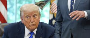 US-Präsident Donald im Oval Office des Weißen Hauses