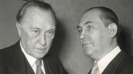 Konrad Adenauer und Erik Reger 1953