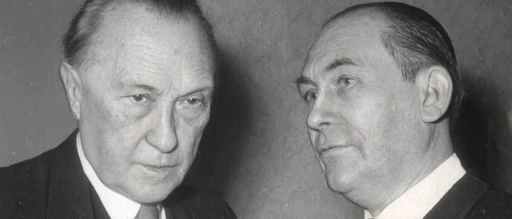 Konrad Adenauer und Erik Reger 1953
