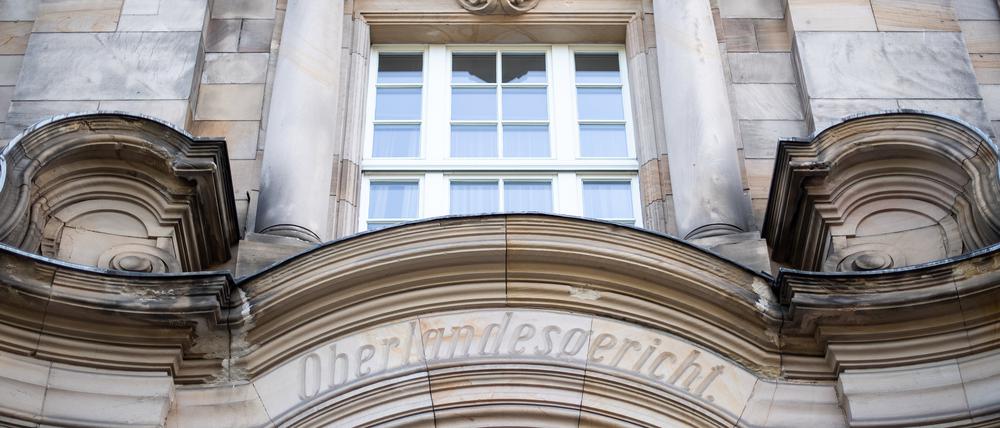 Der Eingang zum Oberlandesgericht Düsseldorf.