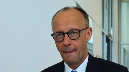 Friedrich Merz nach der Abstimmungsschlappe im Bundestag. 
