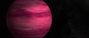 Was soll man zeigen von einem Planeten, von dem man nicht einmal weiß, ob es ihn gibt? Zum Beispiel ein Bild, wie er, vielleicht, aussehen könnte.