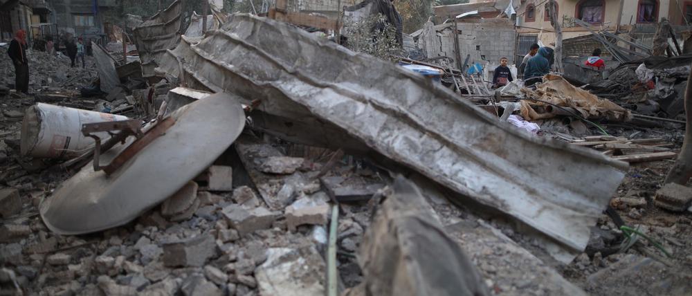 Zerstörungen nach Angriff in Al-Bureidsch. (Archivbild)