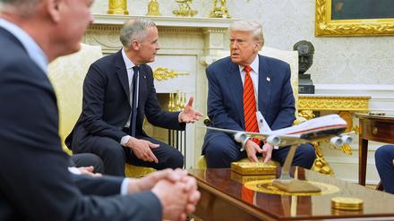 Carney und Trump im Weißen Haus. 
