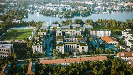 Nah am Wasser stehen die neuen Gewobag-Wohnungen in der Köpenicker Wendenschloßstraße.