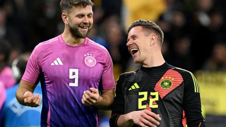 Prominentes DFB-Duo vor der Rückkehr? Torjäger Niclas Füllkrug (l) und Torwart Marc-André ter Stegen.