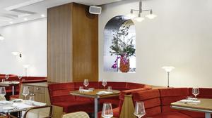 Schon bisschen oh lala: Die Brasserie „Manon“ in neuen Hotel Roomers, ehemals Hotel am Steinplatz. 