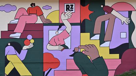 Mural am Potsdamer Rechenzentrum