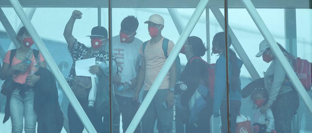 Aus den USA abgeschobene Migranten in Venezuela.