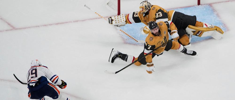Leon Draisaitl schoss die Oilers zum Sieg in der Verlängerung.