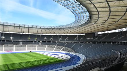 Das Berliner Olympiastadion.