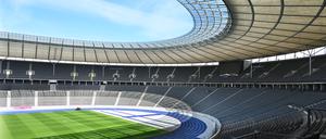 Das Berliner Olympiastadion.