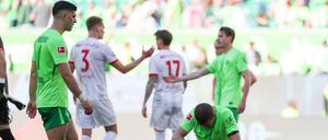 Enttäuschte Gesichter. Der VfL Wolfsburg spielt bisher eine wenig erfreuliche Rückrunde. 