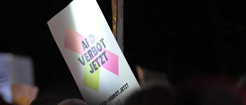 Demonstrationen sind auch in Brandenburg am Wochenende bei einem bundesweiten Aktionstag gegen Rechtsextremismus und für ein AfD-Verbot geplant. (Archivbild) 