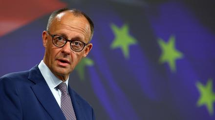 Friedrich Merz in Brüssel. 