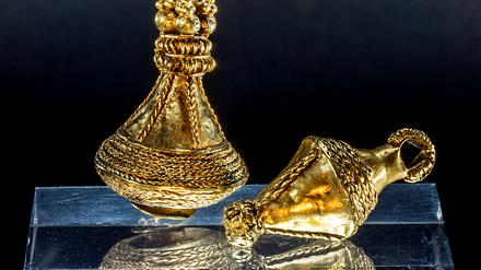 Entdeckt in Brandenburg: Berlock-Anhänger aus der römischen Kaiserzeit, zu sehen im Archäologischen Landesmuseum in Brandenburg an der Havel.