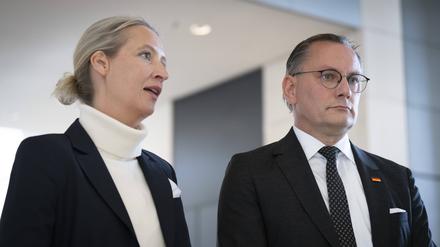 Alice Weidel und Tino Chrupalla.