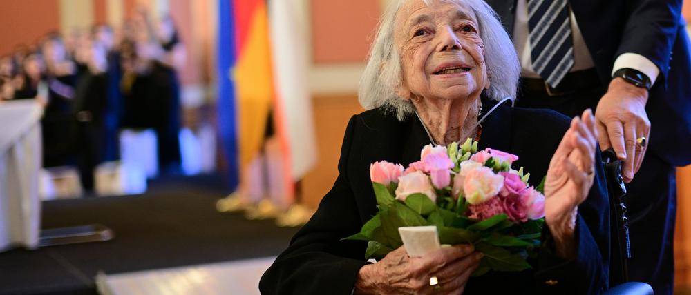 Margot Friedländer bei einem ihrer letzten öffentlichen Auftritte. (Archivbild)