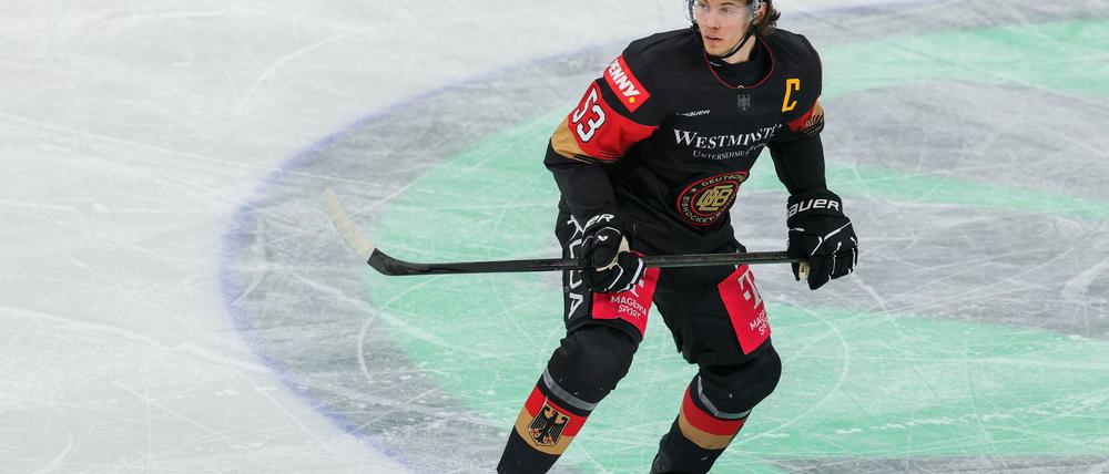 NHL-Star Moritz Seider führt die deutsche Mannschaft bei der WM.