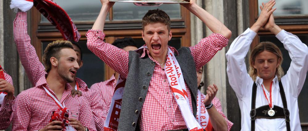 Thomas Müller feierte dauerhaft Titel mit dem FC Bayern.