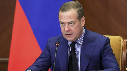 Der stellvertretende Vorsitzende des russischen Sicherheitsrates und Chef der Partei „Geeintes Russland“, Dmitri Medwedew