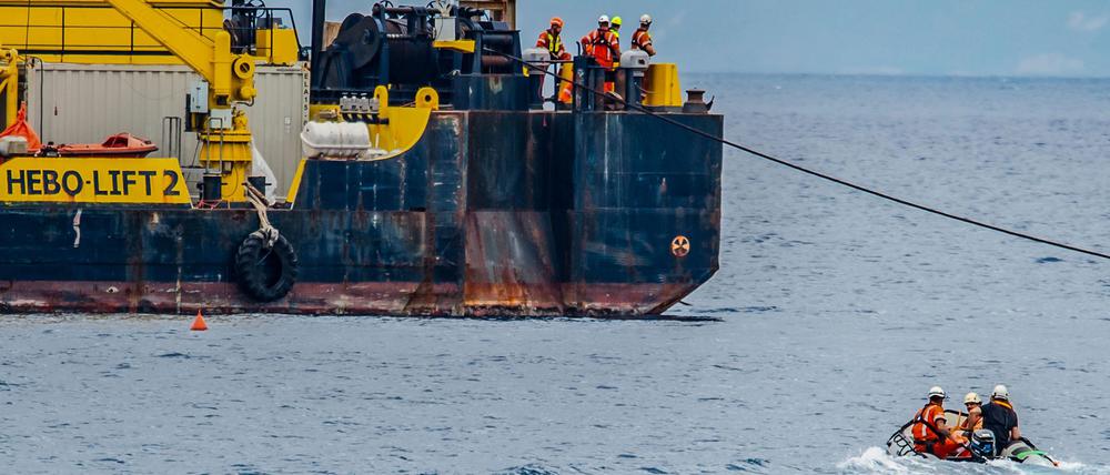 Bei den Arbeiten kam ein 39 Jahre alter Taucher aus den Niederlanden ums Leben. (Archivbild)
