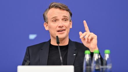 Christian Klein, Vorstandsvorsitzender des Softwarekonzerns SAP, spricht bei der Bilanzpressekonferenz des Softwarekonzerns SAP. 