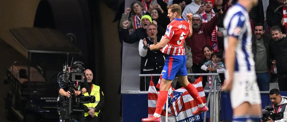 Atléticos Alexander Sörloth hat allen Grund zum Jubeln.