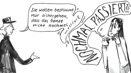 Eine Seite aus „Unruhe“.