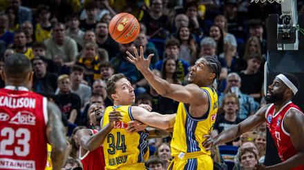 Erst vor zwei Wochen besiegte Alba den MBC mit 90:62 – jetzt sehen sich die beiden Teams in den Play-Ins wieder.