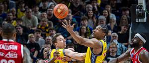 Erst vor zwei Wochen besiegte Alba den MBC mit 90:62 – jetzt sehen sich die beiden Teams in den Play-Ins wieder.